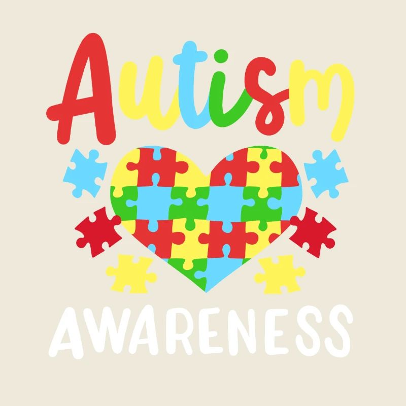 Autismus Puzzleteile Herz