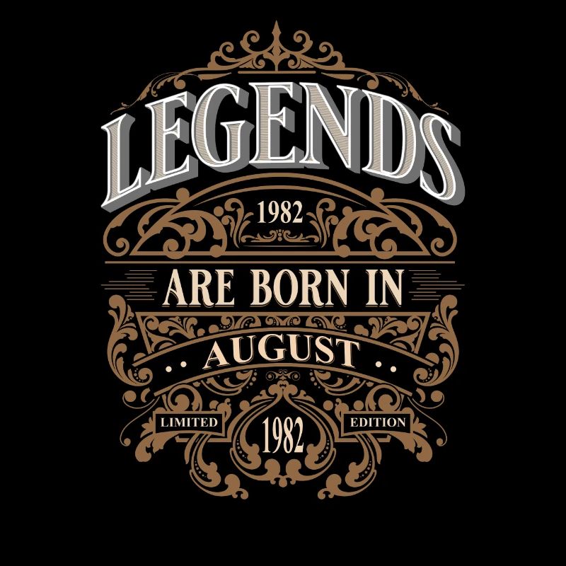 1982 Août Né Anniversaire Année de naissance