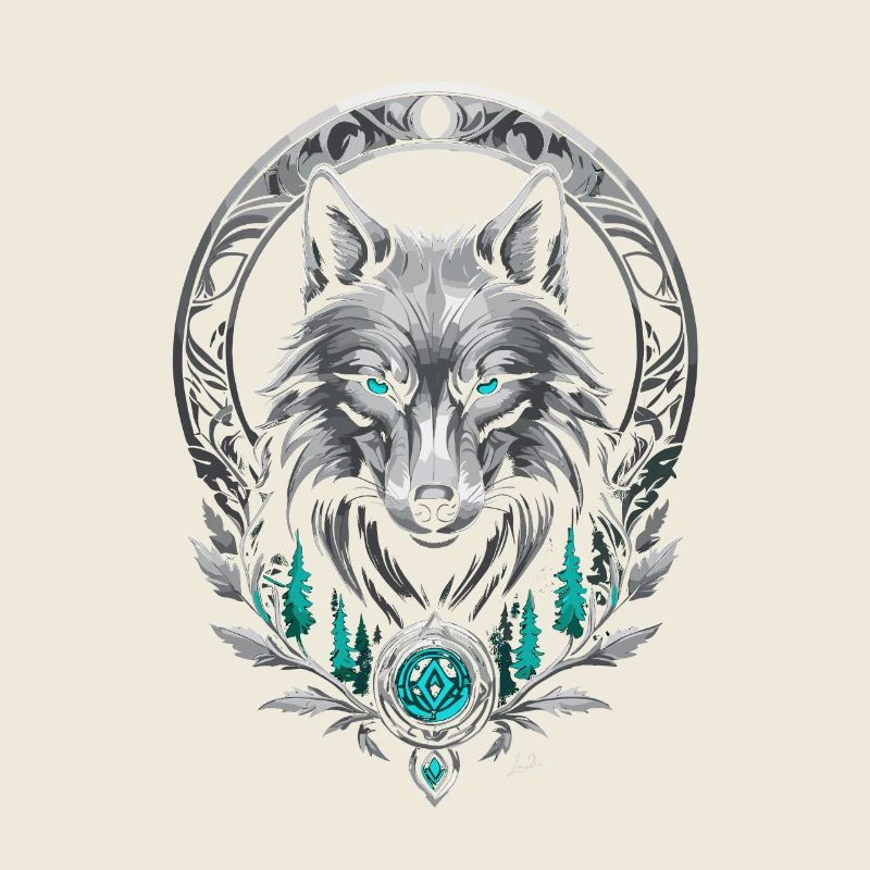 Mittelalterlicher Polarwolf