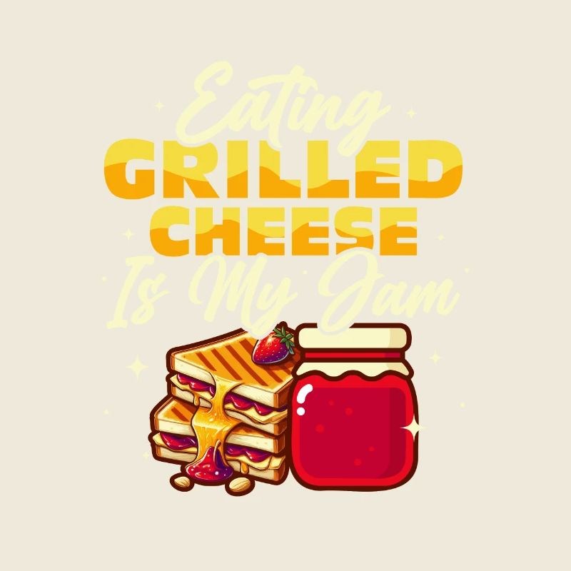Manger du fromage grillé est mon sandwich à la confiture