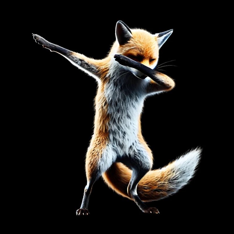 Lustiger Dabbing Fuchs Dance Tierliebhaber Dab