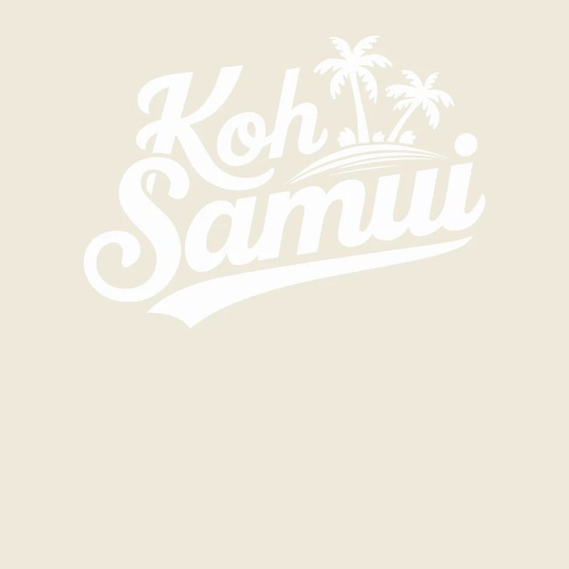 Koh Samui Souvenir Palmen Strand Design