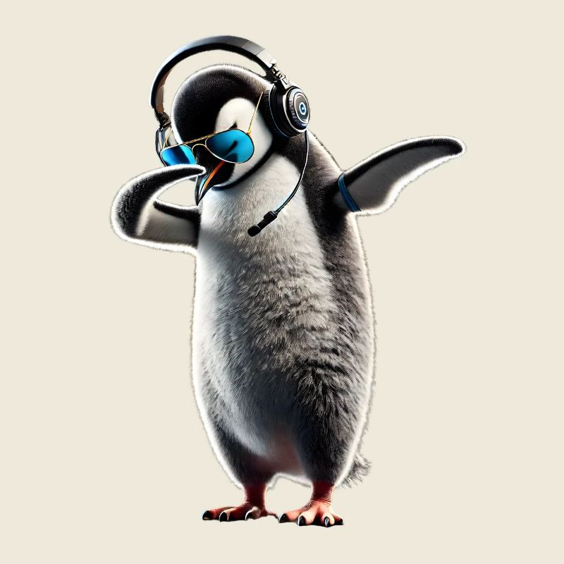 Funny Dabbing Penguin Dancing Animal Lover Dab
