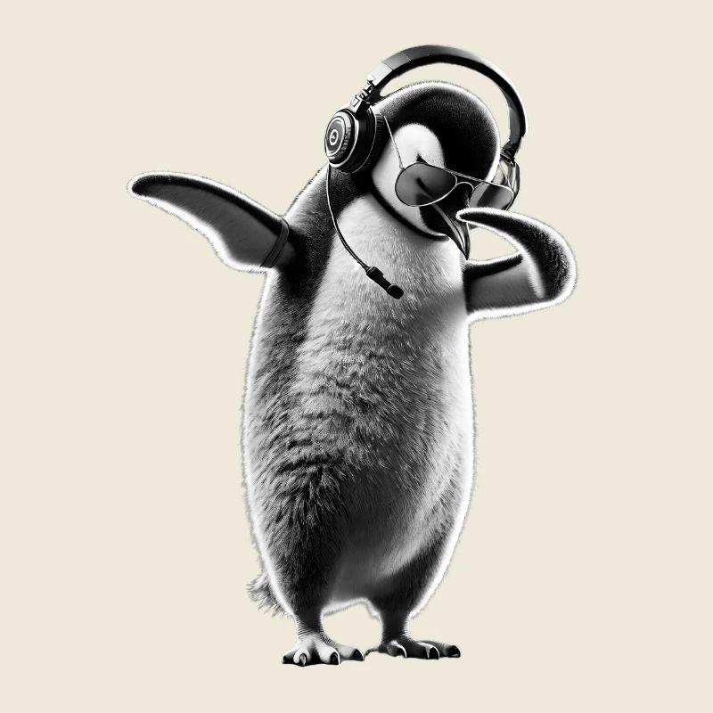 Drôle Dabbing Pingouin Dansant Amoureux des animaux Dab