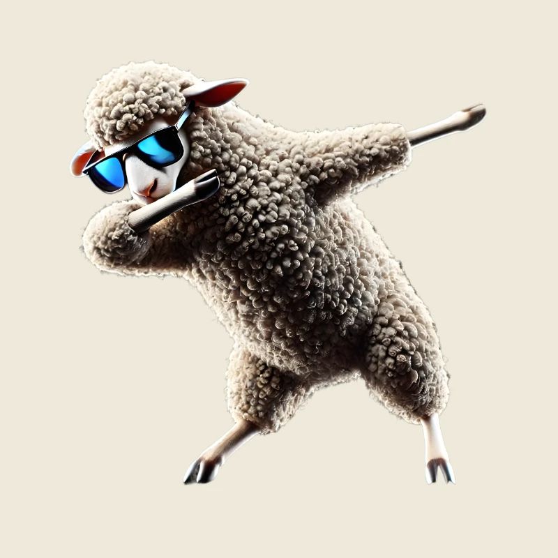 Funny Dabbing Sheep Dancing Animal Lover Dab