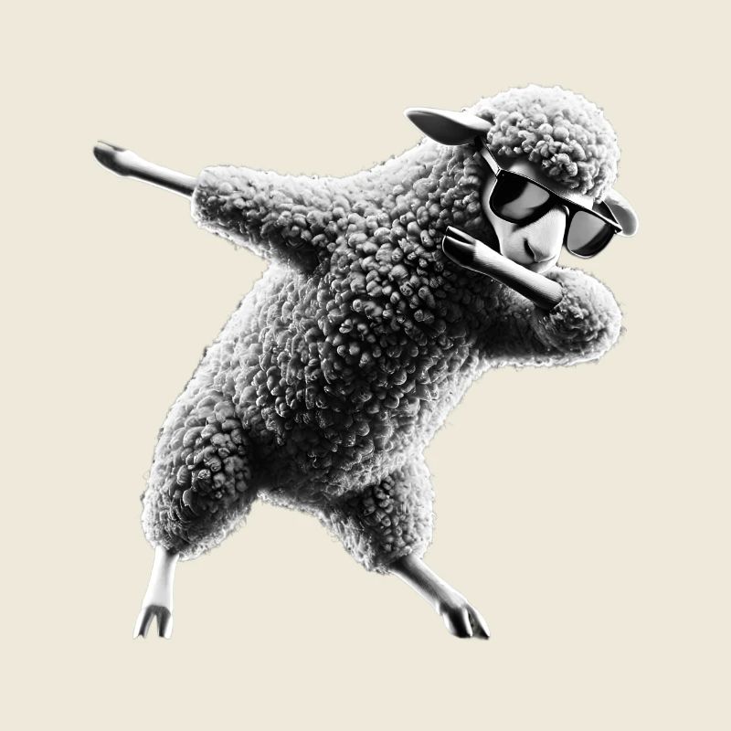 Funny Dabbing Sheep Dancing Animal Lover Dab