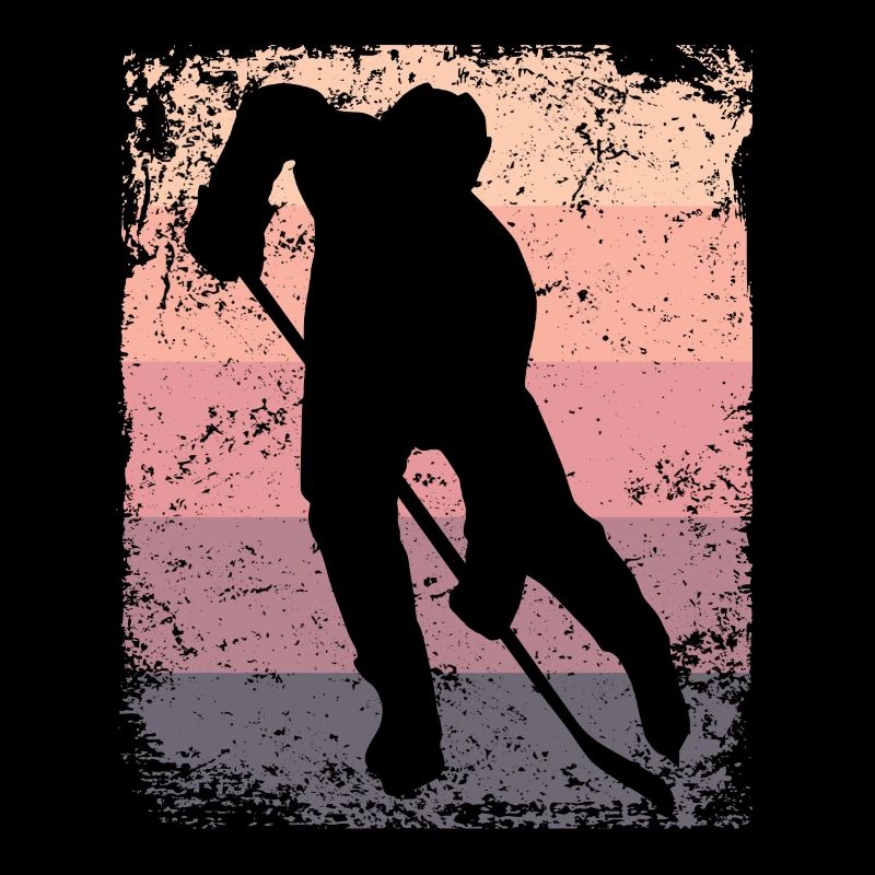 Eishockeyspieler Vintage Eishockey