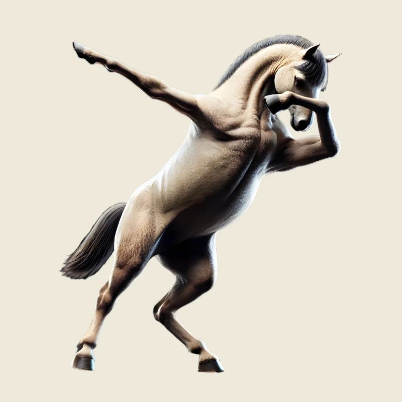 Drôle Dabbing Cheval Dancing Amoureux des animaux Dab