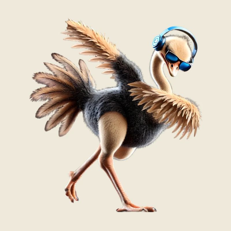 Lustiges Dabbing Straus Vogel Tierliebhaber Strauß