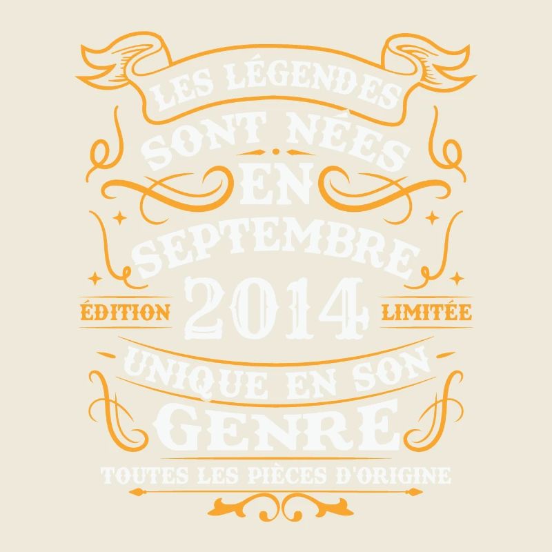 Vintage September 2014 Retro Birthday Gift