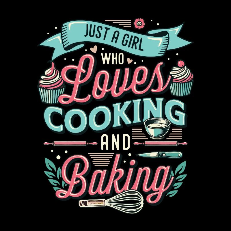 Ein Mädchen Das Kochen Und Backen Liebt