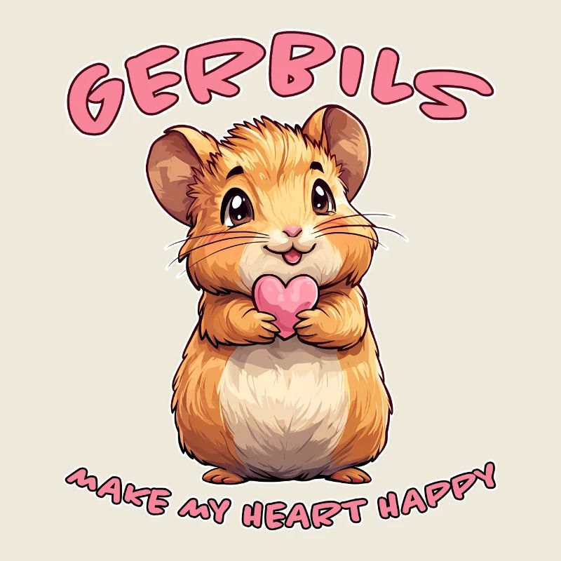 Gerbille disant rat de course drôle gerbille cadeau