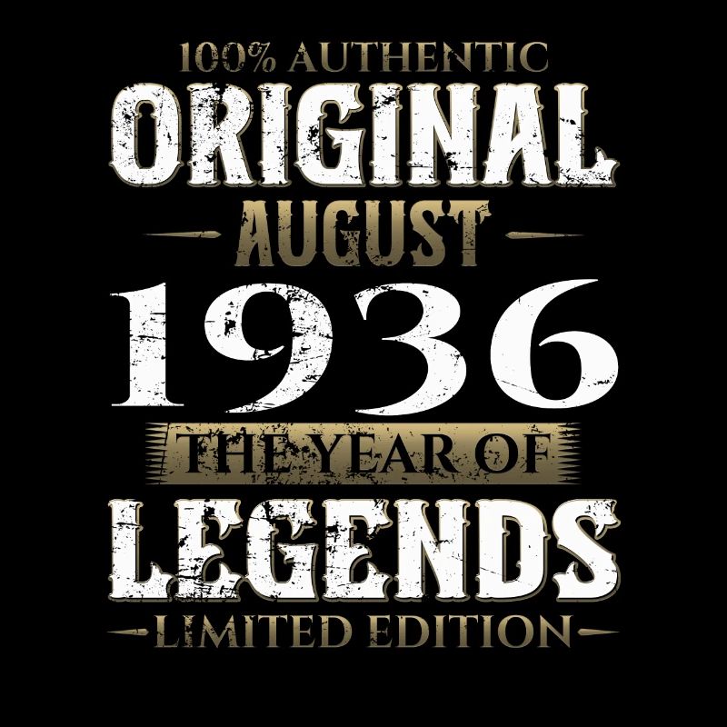 88e anniversaire Original août 1936 Né en 1936