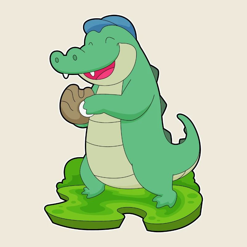 Gant de baseball en crocodile
