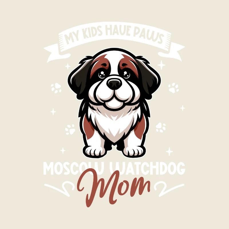 Moskauer Wachhund Mama