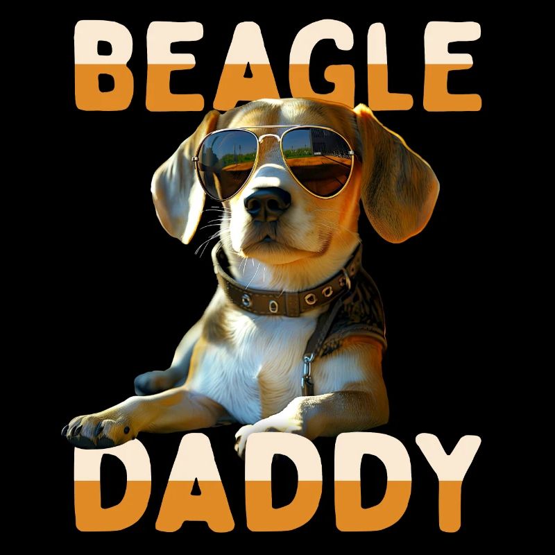 Beagle Daddy Hunde Papa Vatertag Vater Beagle Dad