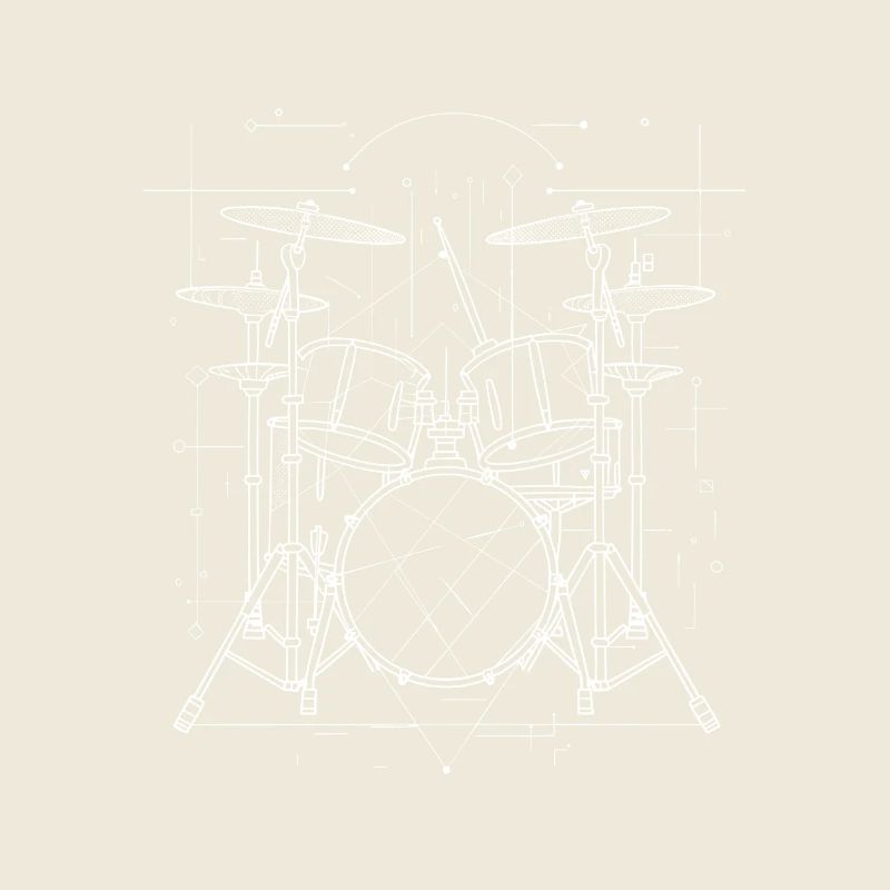 Drumkit Zeichnung