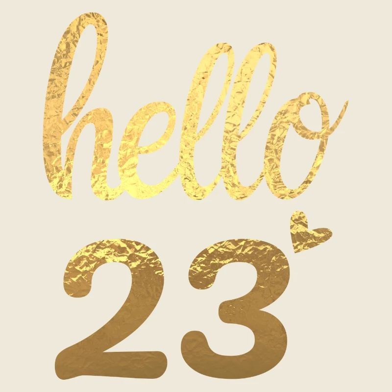 Hello 23 doré