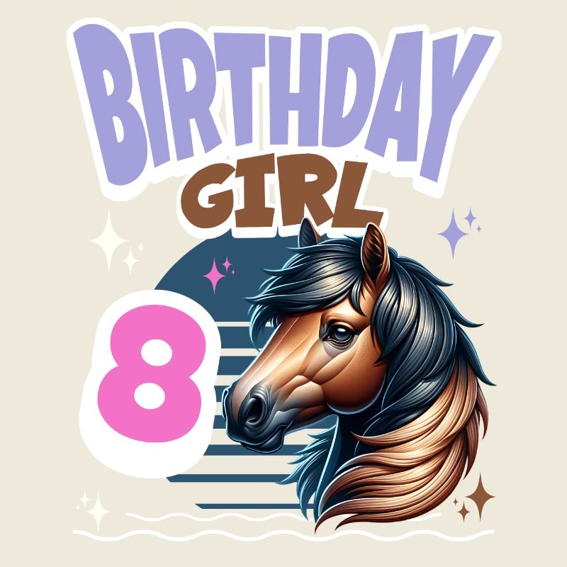 Pferd 8. Geburtstag Mädchen Kinder
