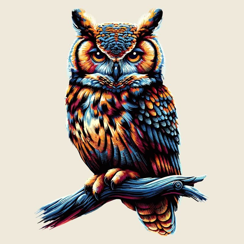 Eule Kunst Geschenk Geburtstag