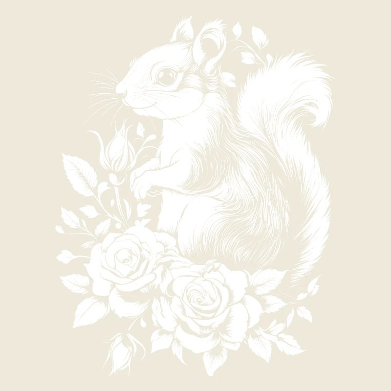 Eichhörnchen Ästhetik Rose Blumen Hörnchen
