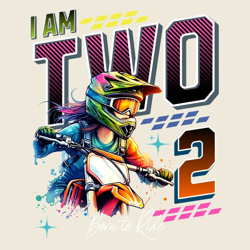 Filles de motocross 2e anniversaire