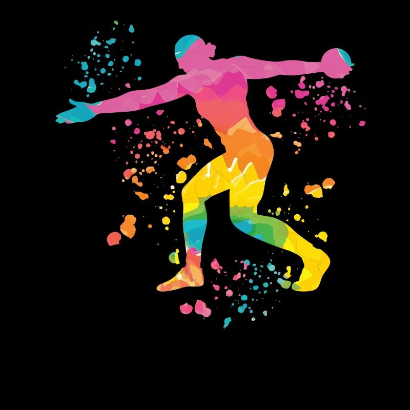 Diskuswerfer Colorsplash Diskuswurf