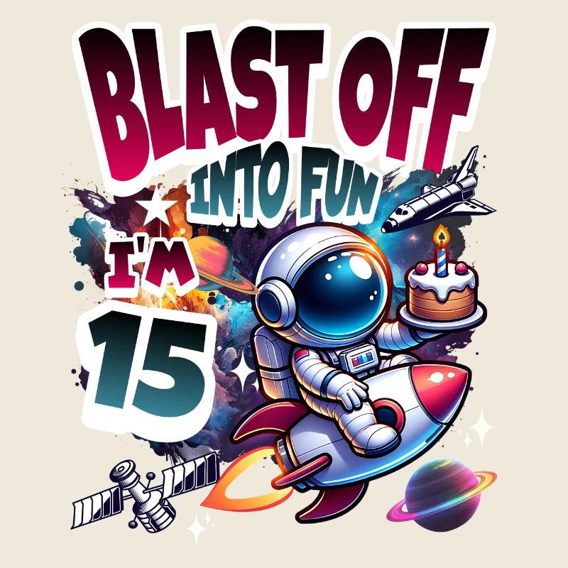 Astronaut 15th Birthday Space