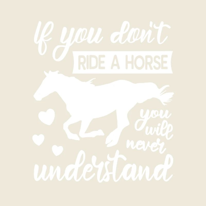 Si tu ne montes pas à cheval