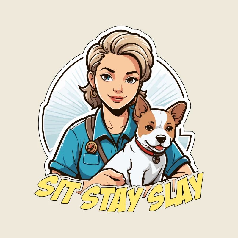 Dresseur de chiens Sit Stay Slay Loves Agility Training
