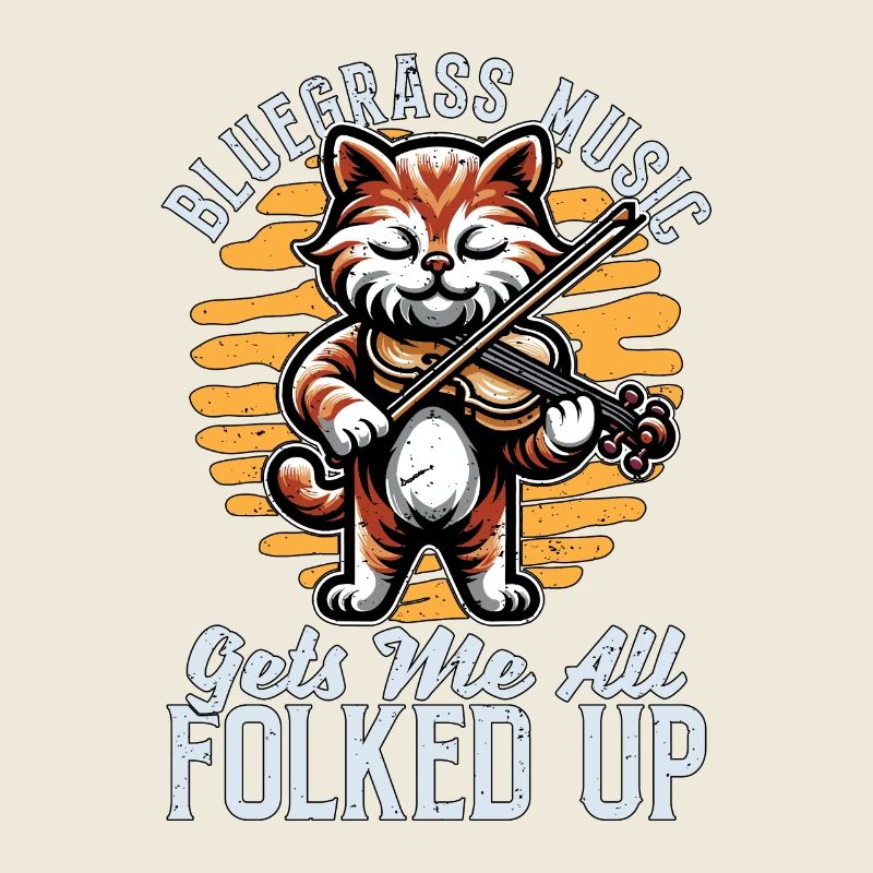 Fiddle Bluegrass Music Gets Me String Instrument