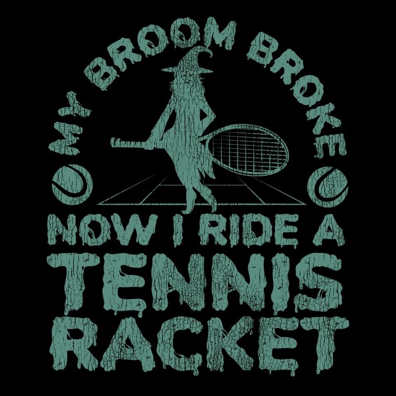 Funny Tennis Player Racket