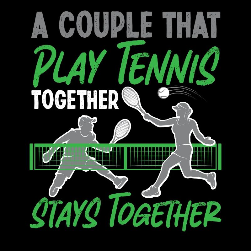 Funny Tennis Player Racket Couple