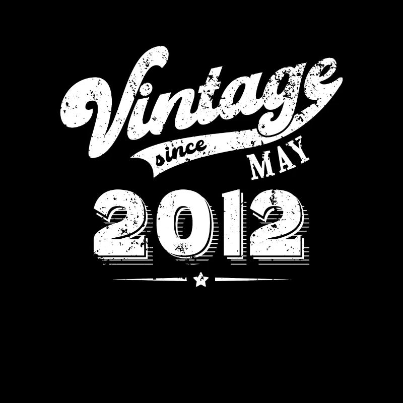 Vintage since May 2012 Geburtstag Geschenk