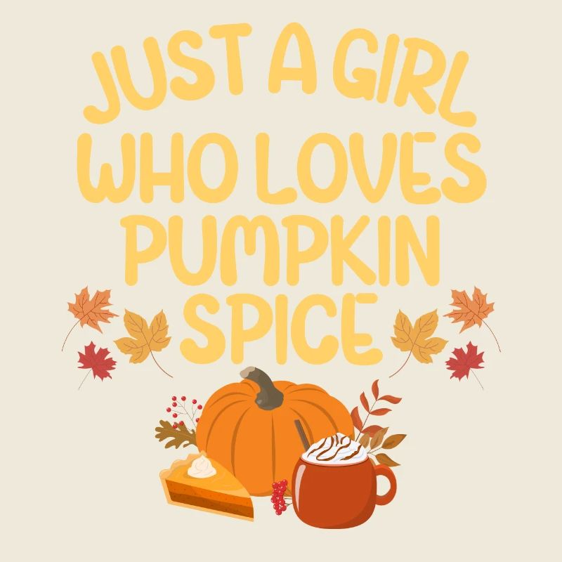 Nur ein Mädchen, das Pumpkin Spice liebt, Adorable Herbst