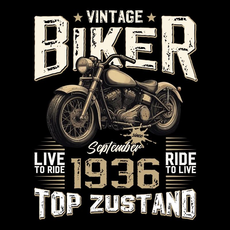88th Birthday Vintage September 1936 Motorcycle