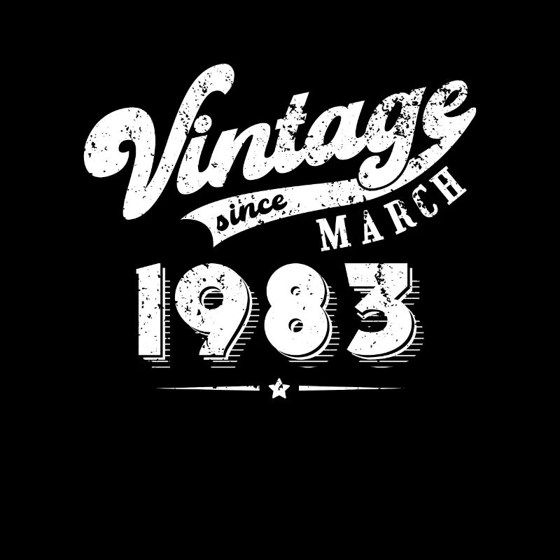 Vintage since March 1983 Geburtstag Geschenk
