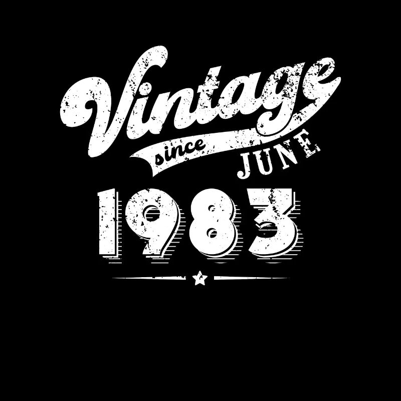 Vintage since June 1983 Geburtstag Geschenk