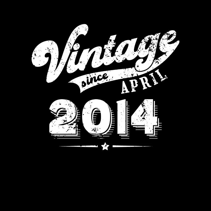Vintage since April 2014 Birthday Gift