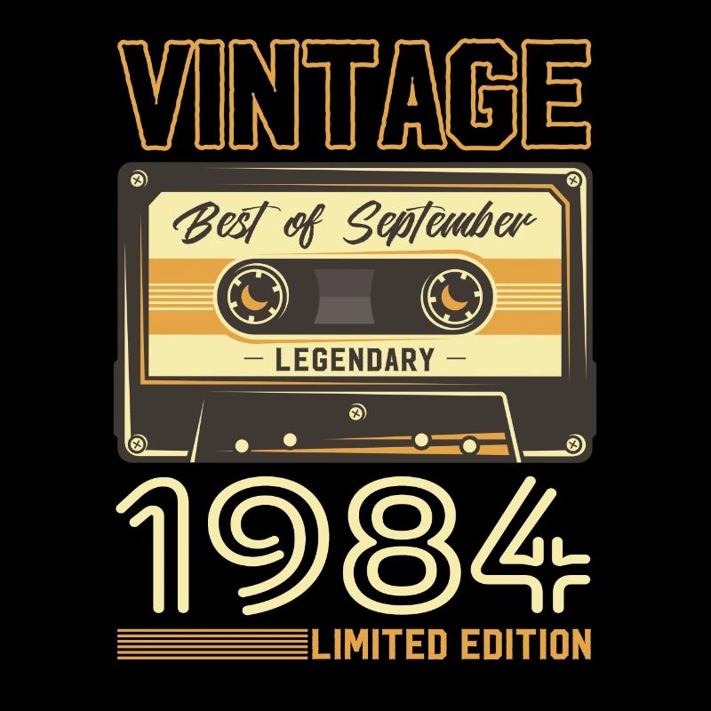 40e anniversaire Vintage septembre 1984 Cassette 84