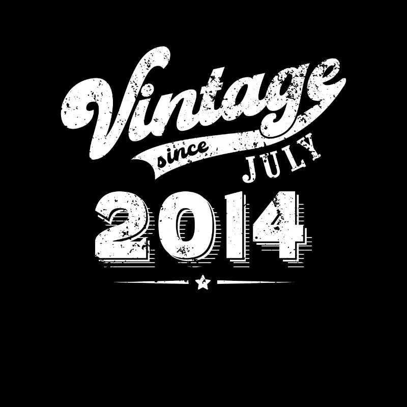 Vintage since July 2014 Geburtstag Geschenk