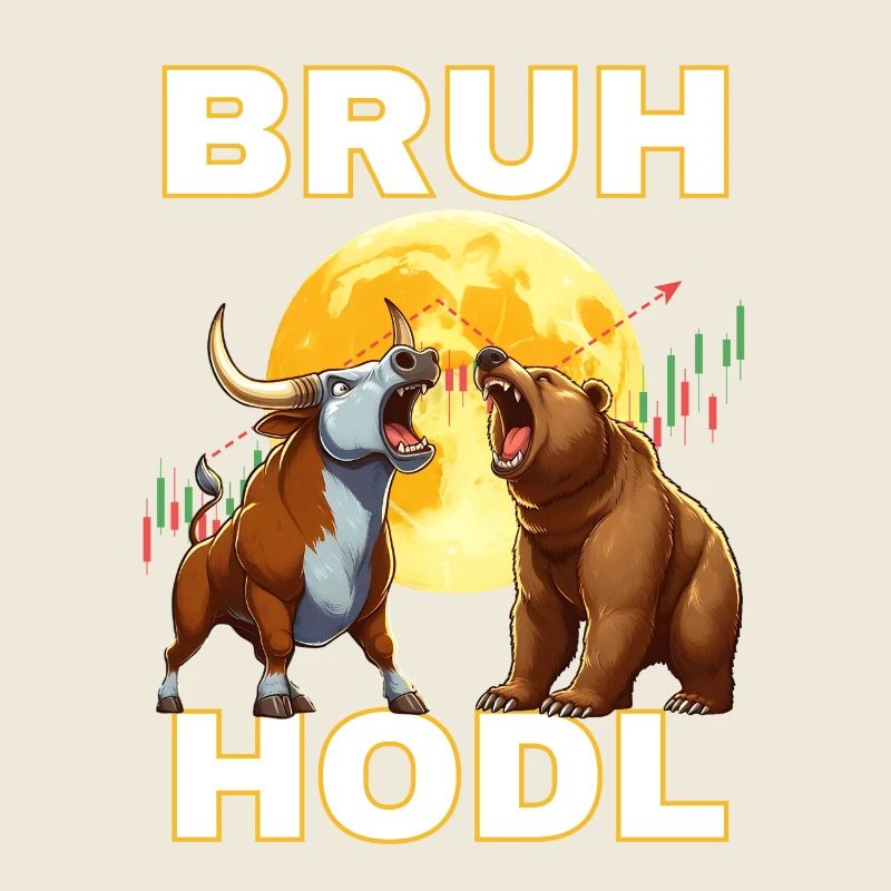 Chemises crypto Bull Bear HODL