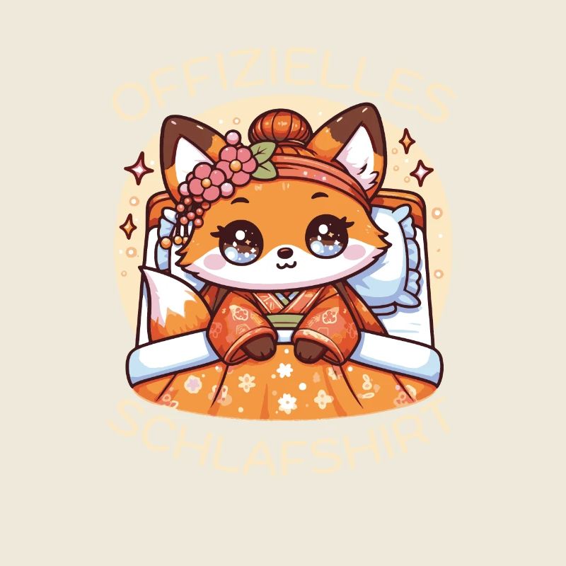 Chemise de nuit officielle Fox Cute Animals