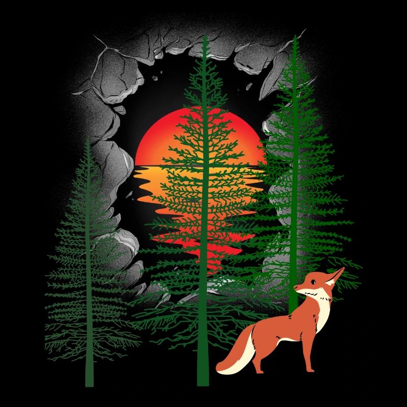 mystical forest fox foxes fairy tale children child