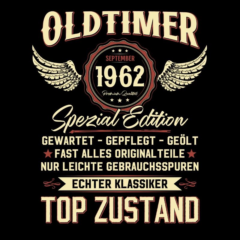 62. Geburtstag September Oldtimer 1962 Jahrgang