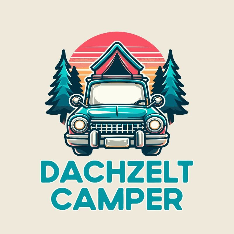 Dachzelt Camper Retro Dachzeltcamping Autodachzelt
