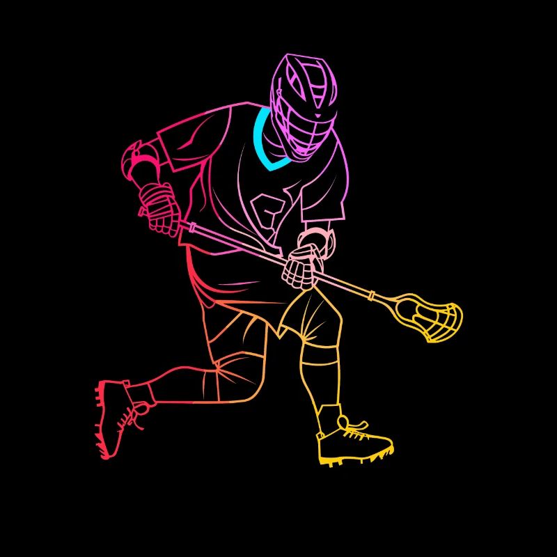 Lacrosse Player Drawing