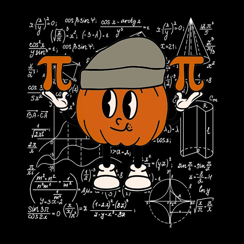 Groovy Pumpkin Pie Math Funny Halloween Pi Day