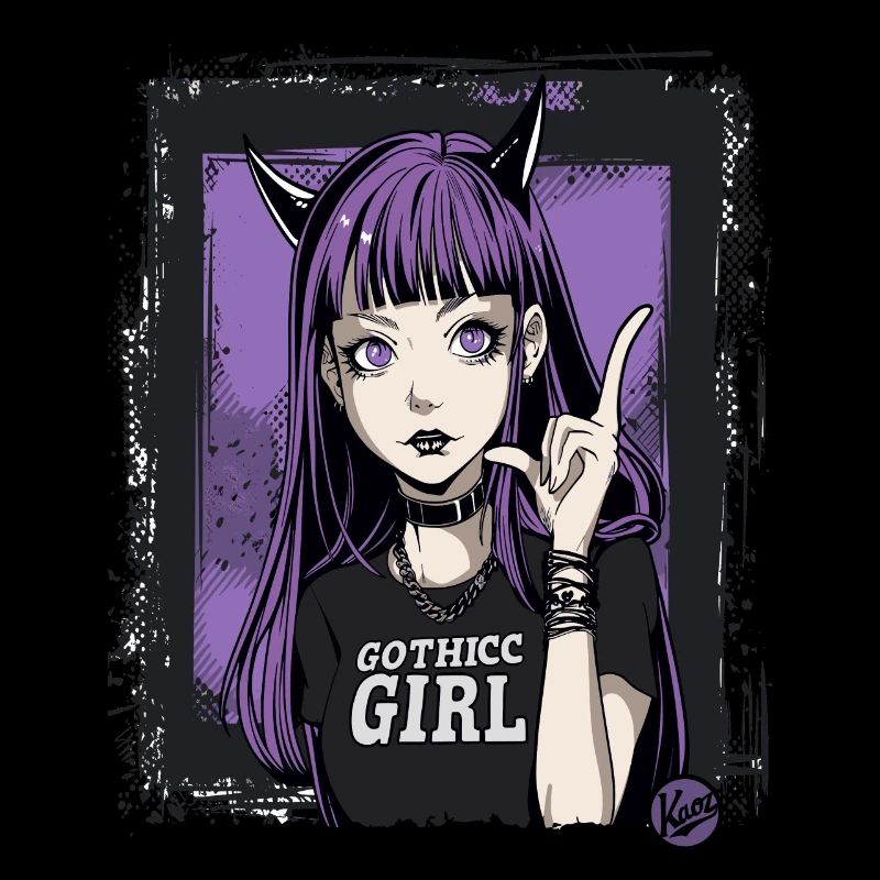 Mignon et cool : Fille gothique