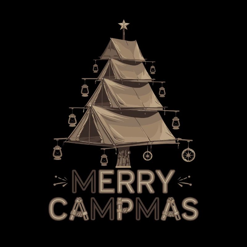Fröhliche Campmas Camping Zelten Urlaub für eine